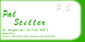 pal stiller business card